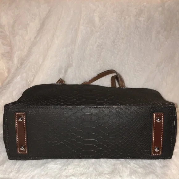Dooney & Bourke Shannon Python Tote - Picture 3 of 10